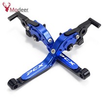 브레이크 레버 핸들 바 혼다 PCX 125 PCX125 150 오토바이 액세서리 접이식 확장형 클러치, 11 blue, 11 blue