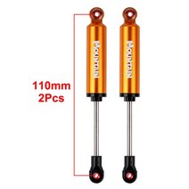 쇽업쇼바 자동차쇼바 2PCS 금속 충격 흡수 댐퍼 내장 스프링 90/100/110/120mm 1/10 RC 락 크롤러 및 트럭, 15 2PCS 110mm Orange