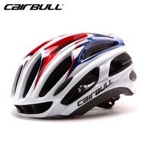 머리안눌리는 CairBull-초경량 레이싱 사이클링 헬멧 선글라스 일체형 MTB 자전거 헬멧 산악 도로 자전거, 08 RED BLUE_01 M(54-58CM)
