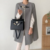 세련된 빈티지 디자인 루즈핏 오피스 레이디 트렌치 코트 여성용 두꺼운 원 워드 버튼 가을 겨울 신제품