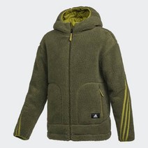 [아디다스 adidas] HR8425 풀집 하이 칼라 쉐르파 재킷 SHERPA PAD JKT 후리스자켓