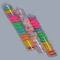 [MNP] 마카롱 머랭쿠키 포장용 빼빼로 막대과자 DIY선물용 투명통 PC투명관 6 x 40cm 1개/10개/100개, 화이트, 10개