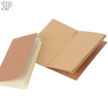 크라프트 무지 미니노트 메모노트 메모장 한손노트, 속지색상, 화이트