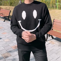 코즈맨 비스코스 캐시 스마일 니트 4color