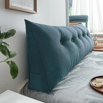 구스다운배개 오리털 호텔 방수 슈퍼 소프트 홈 침실 삼각형 침대 옆 필링 쿠션 이동식 빨 소파 뒤로 지원, 06 Color 6_03 100x50x20cm