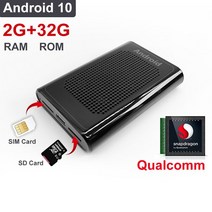 WiFi 4G LTE 어댑터 플러그 앤 플레이 AWireless Carplay Tv Box BT 비디오 6G 128G 플레이어 Android Auto, 01 2G 32G Android 10 SD
