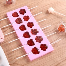 모양틀 입체 두꺼운 월병 실리콘 롤리팝 몰드 초콜릿 및 캔디 몰드 케이크 몰드 diy 다양한 모양 케이크 과자 형태 실리콘 빵집 몰드 가정용 베이킹, 핑크7