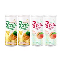 동원 쿨피스 파인 복숭아 유산균 230ml, 복숭아맛+파인애플맛 60캔