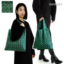 인피너리 명품 장바구니 에코백 미디움 중형 ( 단체 선물 답례품 여행 가방 ), 미디움_그린, 1개