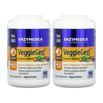 [2개] 엔자이메디카 베지게스트 소화 효소 90베지캡슐 가스트로 말타아제 아밀라아제 리파아제 인베르타아제 알파갈락토시다아제 프로테이스 헤미 셀룰라아제 펙티나아제