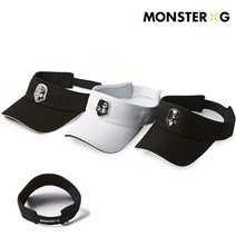 몬스터지 [몬스터지] 골프 데일리 남성 여성 공용 썬캡 바이저 MC21UWV17/18, 화이트