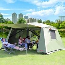 여름 거실형 리빙쉘 텐트 6인용 56인용 7인용 8인용, 아미그린이너텐트+아미그린아우터텐트