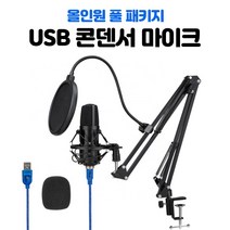 유튜브마이크 asmr 방송용 콘덴서 마이크, USB 콘덴서 마이크
