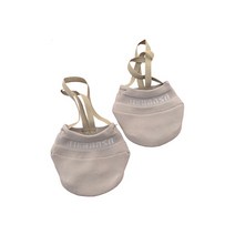 리듬체조 리본 소프트 하프 니트 양말 여자 발가락 신발 c 탄성 댄스 발 보호 신발, 다크 카키, s