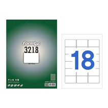 폼텍 LQ-3101 바코드용 라벨 (60단 20매), 폼텍 라벨 용지, 주소용 LQ-3218 (18단)