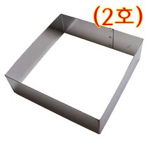 베이킹파티 사각무스링 2호 16.5 x 5cm 사각 떡케익 무스틀 떡틀