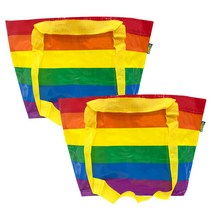 이케아 스토로스톰마 쇼핑백 시장가방 장바구니 무지개 13L 목욕, 2개