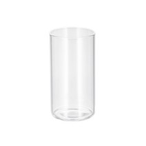 투명 일자 내열 강화 유리컵, 1개, 450ml