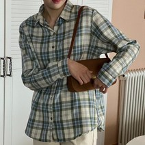 겟잇미 미루더 박시 데일리 카라 체크 셔츠