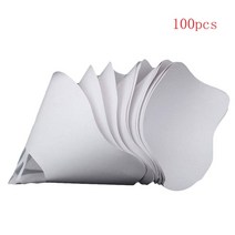 50/100pcs 깔때기 종이 3D 프린터 액세서리 흰색 두껍게하는 필터, 100