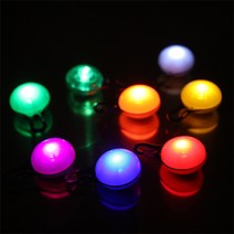 데코와바 강아지 야광 LED펜던트야간산책 목줄, 오렌지