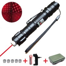 레이저 거리 측정기 줄자 골프 고출력 녹색 조정 가능한 초점 레코딩 녹색 포인터 펜 사냥 lazer 009 범위 3000 미터 이상, 레드 5 캡 009 상자, 1개