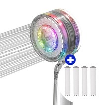 오엘라 OA-FS02L7TP 7색 LED 필터샤워기+LED 필터샤워기 전용 핸드필터(4pcs)