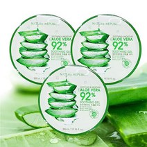 네이처 리퍼블릭 수딩젤 수딩 앤 모이스처 알로에베라 92% 수딩젤 [옵션수량선택], 300ml, 3개