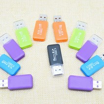 카드리더기 1pcs 무작위 색깔 마이크로 USB 2.0 메모리 카드 판독기 TF SD usb 접합기 셀룰라 전화 컴퓨터 휴대용 퍼스널