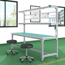 공장 작업대 테이블 실험실 검사대 생산 포장 탁자, 알루미늄 합금 평면 120x60x75