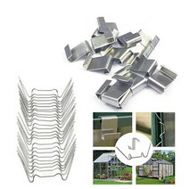 조립식비닐하우스 30pcs/60pcs 유리 오버랩 클립 스테인레스 스틸 온실 클램프 하우스에 대 한 고정, 04 60pcs-Z