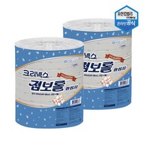 유한킴벌리 크리넥스 2겹 천연펄프 점보롤 화장지 250m 3롤 x 2팩 45367, 단품없음