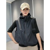 바람막이 조끼 경량 민소매 자켓 아웃도어 캐주얼룩