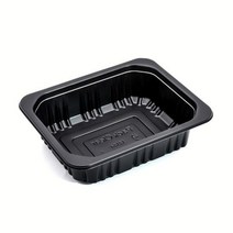 맛을담는용기 실링용기 / 줄단위 소량판매 실링용기 PC-12154 검정 - 100개 엔터팩 큐담 팩시스 호환 용기, 1개