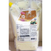 2KG 대용량 참깨드레싱 샐러드 드래싱 소스 양념 새싹 리필 비닐팩 업소용 납품용 큰 벌크