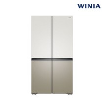 위니아딤채 프렌치 4도어 냉장고 870L 실키베이지 WWRW928ESGAC1