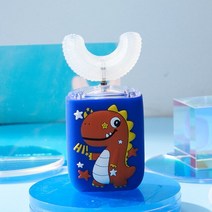 가성비어린이용 U 모양 전동 칫솔 충전식 실리콘 치과 클리너 만화 360 ° 음파, 25 7-15 toothbrush