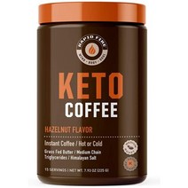 래피드 파이어 키토 커피 방탄커피 225g / Rapid Fire KETO Coffee 7.93oz, 헤이즐넛