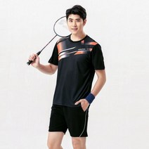 1+1 탁구유니폼 탁구복 티셔츠 반바지 세트 반팔 배드민턴 훈련복