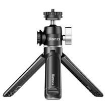 카메라 삼각대 용품 Ulanzi 미니 Vlog 삼각대 듀얼 콜드 슈 볼 헤드 마이크 LED 라이트 확장 스마트 폰 DSLR 삼각대 소니 A6400 캐논 후지, CHINA_Vlog Kit