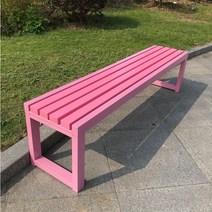 비비드 컬러 야외 벤치 카페 인테리어, 핑크A 120X40X45cm