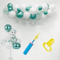 마이벌룬 클라우드+스탠드+손펌프+서포터 D.I.Y Set, 에메랄드Set