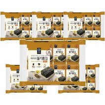 청정원 아침메뉴추천 바사삭 들기름 재래김 도시락 김 반찬 4g 16봉 6개 맛있는 어린이간식 간단한요리 간편식, 32세트