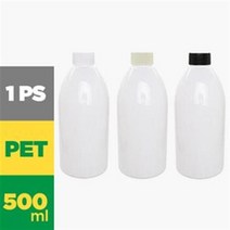 DP500백색 500ml 낱개 일반캡 플라스틱 페트병, 검정