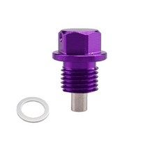 자동차 볼트 너트 JDM 오일 드레인 플러그 볼트 마그네틱 엔진 팬 너트 자석 파사트 닛산 도요타 푸조 M12, 06 Purple_04 M14x1.25