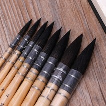 서예붓 동양화 붓걸이 벼루 세필 글씨연습 수제 다람쥐의 헤어 아티스트 수채화 물감 페인트 브러시 아트, 02 M