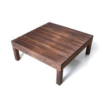 조립식 평상 야외테이블 펜션 정원 정자 마루 테라스, 100cm 길이 울타리 코너 앵글 철 소나무