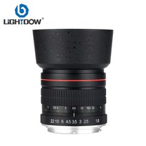Lightdow 85mm F1.8 수동 초점 캐논 호환 EOS 550D 600D 700D 5D 6D 7D 60D 77D 1300D 카메라 용 전체 프레임 세로 렌즈, 1.캐논