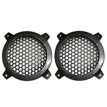 1 쌍 자동 스피커 커버 카 오디오 서브 우퍼 그릴 액세서리 4 인치 123mm, 검은색