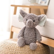 애착인형 소프트 긴다리 핑크버니 베어 코끼리 유니콘 봉제 동물 귀여운 인형 선물, 01 see description, 04 elephant 37cm
